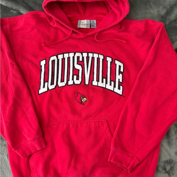 #206 Louisville Cardinals hoodie made by J America - Picture 11 of 11